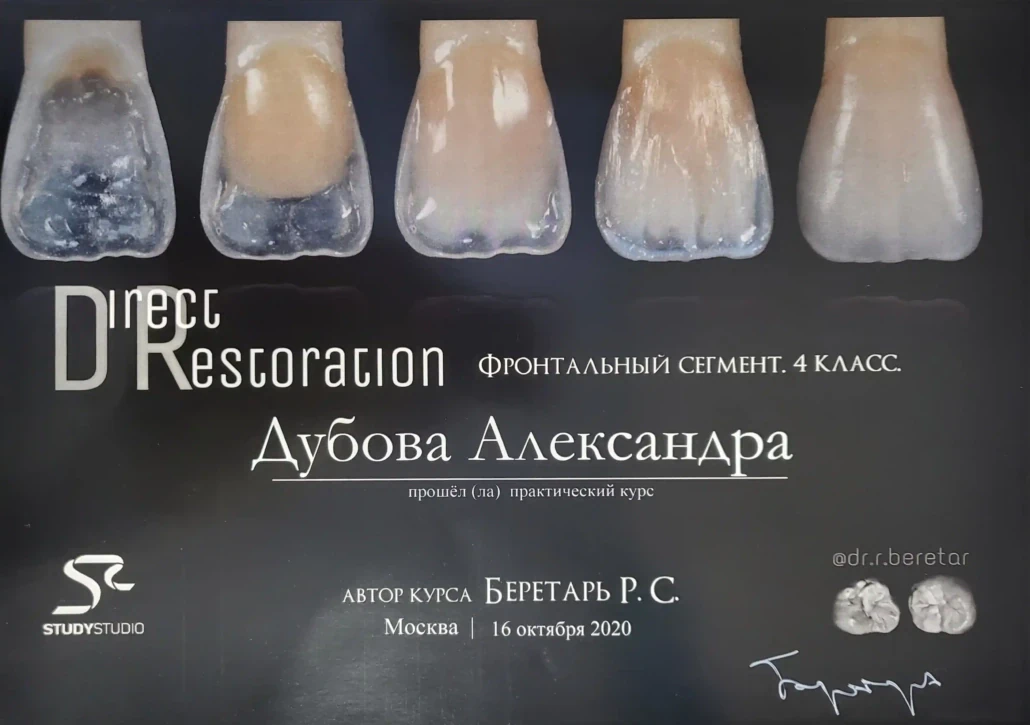 Балицкая Александра Валерьевна — диплом/сертификат